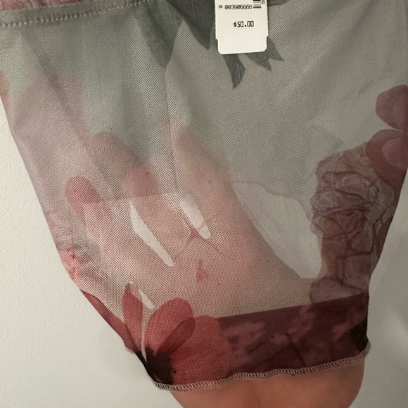 Pastel Floral Mesh Cami - size S - Picture 3 of 3